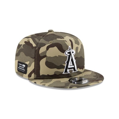 Green Los Angeles Angels Hat - New Era MLB Armed Forces Weekend 9FIFTY Snapback Caps USA4603258